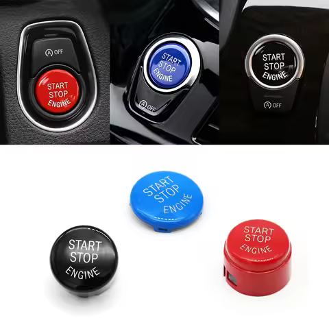 Car Engine Start Stop Switch Button Replace Cover For BMW F10 F15 F25 F26 F30 F48 F01 F02 E60 E70 E7