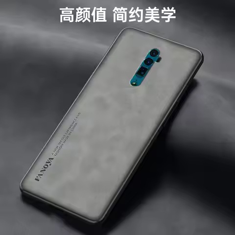 Oppo Reno 10X Zoom CPH1919 Case PU Leather Surface Hard PC Back Cover Matte Shockproof Phone Case fo