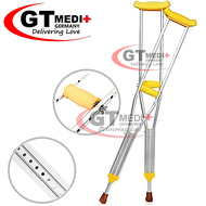 Tongkat Kaki Patah Tongkat OrangTua Adjustable Height Ultra Lightweight Quad Cane Underarm Walking A