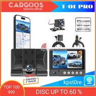 LAYAR Cargoos T-01 PRO 3-camera Car CCTV | Dashcam 3-camera 1080P HD Resolution GPS WIFI | Nigh VISI