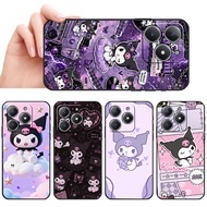 Waterproof soft silicone phone Realme C51S C67 C68 C63 C61 P1 Note 50 Dark Purple Gothic Cartoon cas