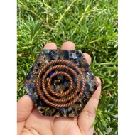 HEXAGON ORGONITE TENSOR  3 RING/FREQUENCY