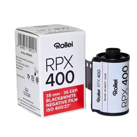 135 35mm Negative Film（36 Exposures/Roll）1/3/5/10 Rolls Rollei Black and White Film RPX 400 For Koda