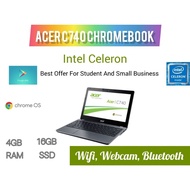 Acer Chromebook 11 C740 11.6-inch HD, 4GB RAM, 16GB SSD with  Playstore