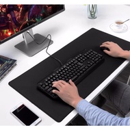 PLAIN BLACK GAMING MOUSEPAD LARGE LENGTH 70x30 60x30 / MOUSE PAD 70 x 30 CM / 60 X 30 CM