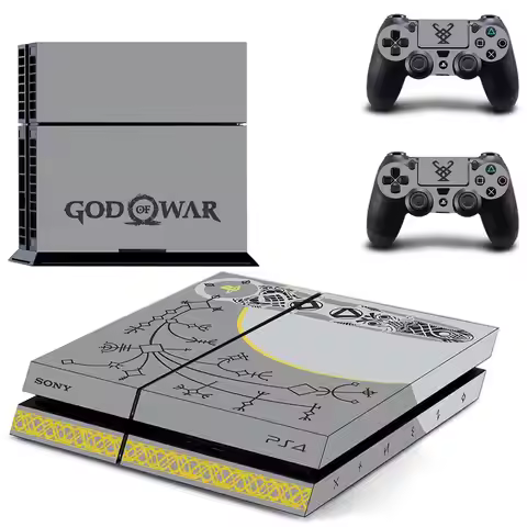 Game God of War PS4 Skin Sticker Decal Cover For Console & Controller PS4 Fat Skins Vinyl