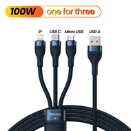 Baseus 3 in 1 USB C Cable PD 100W Super Fast Charging Cable for iPhone 14 13 Pro 12 11 Micro USB Typ