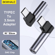 BKWHALE USB C To 3.5mm Jack Adapter Type-C 3.5 MM Audio Earphone HiFi DAC USBC Headphone Converter F