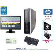 Full Set PC HP Desktop Intel Core i5 3RD Gen 4GB/500GB /Lcd 19" /Keyboard/Mouse