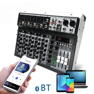 TXP UX06 Professional DJ Mixer Sound System 6-Channel with Bluetooth, for Bars and Party Sound Equip