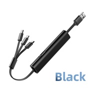Fonken Cáp Sạc USB 3 Trong 1 Cáp USB Sang Micro USB/Type-C/Light-Ning Cáp Sạc Có Thể Thu Vào Cáp Sạc