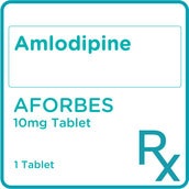 AFORBES Amlodipine 10mg 1 Tablet [Prescription Required]