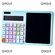 QINJUE Scientific Calculator, Large LCD Display Dual Power Supply  Calculator, Standard Function Cal