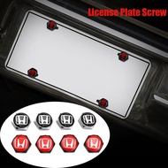 Honda Civic City Odyssey Vezel Car Metal License Plate Screws Nuts Auto Exterior Accessories