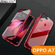 Zeallion Kính Hai Mặt Cho OPPO A7 A5/A3s F9 Kính Cường Lực Trong Suốt Hấp Phụ Từ Tính Ốp Điện Thoại