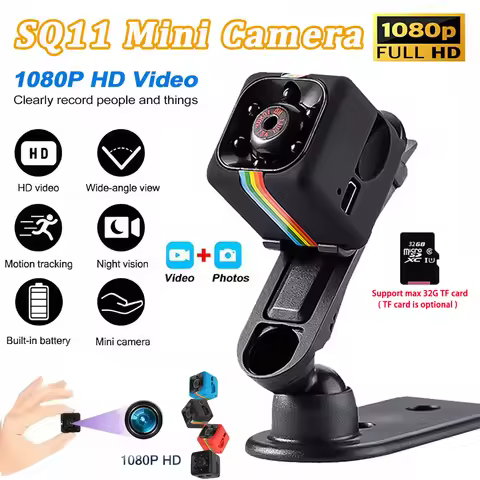 SQ11 Mini Camera HD 720P 1080P Security IP Camera Camcorder Motion DVR Card Direct Recording Camera 