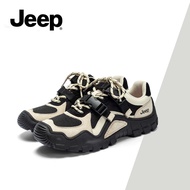 JEEP Women's  Fall New Outdoor Hiking Trekking Shoes, Chunky Platform, Comfy Breathable, Color-Block