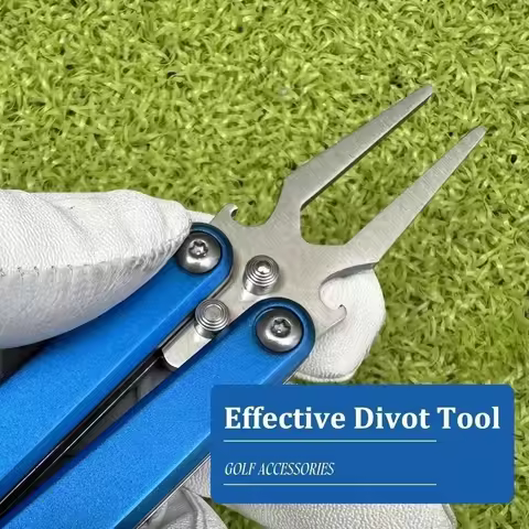 Foldable Golf Divot Repair Tool Golf Green Divot Tool Pitch Groove Cleaner Golf Accessories Putting 