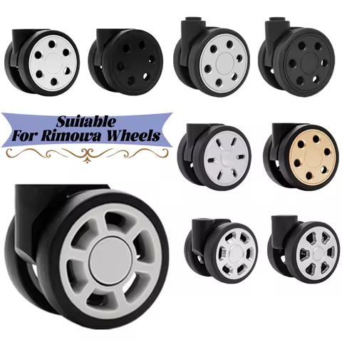 50/60/64mm Wheels Suitable for Rimowa Suitcase Wheels Luggage Accessories Spare Parts for Trolleys W
