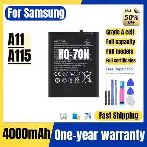 HQ-70N for Samsung A11/A115 Mobile Phone Battery High Quality High Capacity Battery Replacement Bate