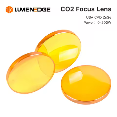 LumenEdge USA CVD Znse CO2 Focus Lens Dia.18 19.05 20 mm FL38.1 50.8 63.5 101.6 127mm for Laser Engr