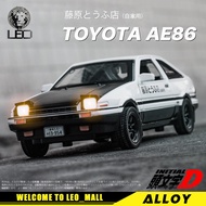 LEO 1:32 Toyota AE86โมเดลรถอัลลอยสำหรับเด็กของเล่นเด็กของเล่นสำหรับรถเด็กของเล่น
