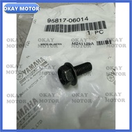 Yamaha Original LC135 V1-V7 Cover Rantai Bolt RXZ Pelampu minyak Y125ZR horn bracket Skru saiz 10 -9