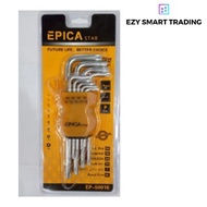Epica STAR 9pcs Trox Key Wrench Set, Long Arm Tamper Proof Star Screwdriver Torque Repair Tool Set w