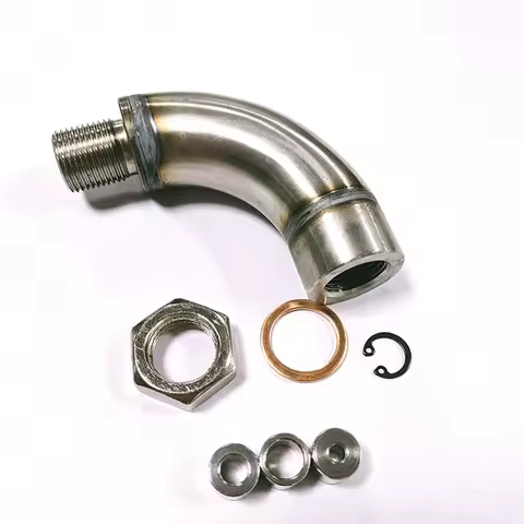 New O2 Oxygen Sensor Extension J Style Bend Universal Hydrogen Spacer M18 X 1.5 Connector Restrictor