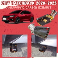 Honda City Hatchback 2020-2025 Akrapovic Muffler Exhaust Carbon Fiber Stainless Steel Tip Exhaust Ta