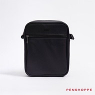 Penshoppe PU Coated Leather Sling Bag For Men (Black)