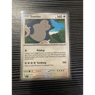 Pokemon Snorlax 091 Card/123 Turns on the Peniada (ID)
