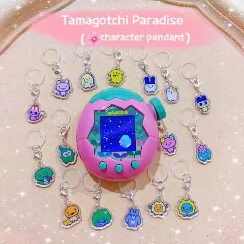 Tamagotchi Paradise Pendant Accessories Land Ocean Sky Character Acrylic Pendant Accessories