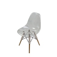 Eames Chair Transparent Chair Household Backrest Plastic Stool Nordic Simple Restaurant Leisure Chai