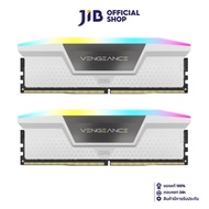 32GB (16GBx2) DDR5 6200MHz RAM (หน่วยความจำ) CORSAIR VENGEANCE RGB DDR5 (WHITE) (CMH32GX5M2B6200C36W