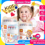 【FAST DELIVERY】Kids Crayon silky crayon washable non toxic macs gel crayon 48PCS crayon stick 蜡笔