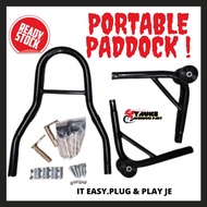 REAR PORTABLE PADDOCK STAND ( BOBBIN HOOK )