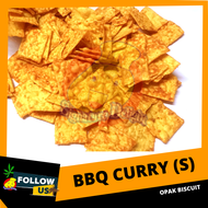 Kerepek Opak Ubi Kari Kecil 1kg / Tapioca Chips Biscuit Curry (Small) 1kg -SIGNATURE DELIGHT