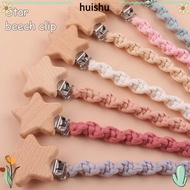 HS Soother Clip Chain, Braided Cotton Elastic cloth tape Baby Pacifier Clips, Portable Lightweight H