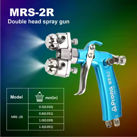 Pressure Spray Gun MRS2-2R Air Two Component Nano Paint Gun Mould Release Agent Double Nozzle Spray 