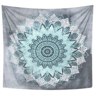 Tapestry Wall Hanging Teal Mandala Wall Tapestries Indian Hippie Bohemian Tapestry Wall Mural Home D