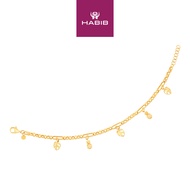 HABIB Oro Italia 916 Yellow Gold Bracelet GW49181223