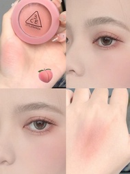 Authentic 3CE Mono Pink Blush Palette Nude Peach Orange Color Face Makeup Long Lasting Cheek Palette