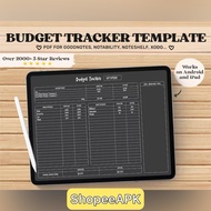 Digital Budget Planner | Goodnotes Template | Monthly & Weekly Budget | Budgeting Planner | iPad Fin