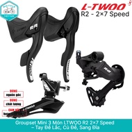 Groupset Mini 3 Piece LTWOO R2 2x7 Speed – Swingarm + Derailleur + Disc Shifter