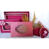 Best PRODUCT DELIVERY BOX, BEAUTIFUL PARCEL BOX, unique delivery box / maroon jewelry containing 7