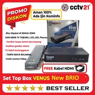 Set Top Box STB Bersertifikat Venus Mini New BarioTV Digital Bonus Kabel HDMI Harga Promo cctv21