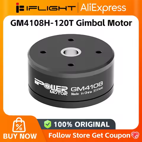 iFlight iPower GM4108H-120T Gimbal Brushless Motor with 8mm Hollow Shaft Lidar Airborne Pod Turntabl