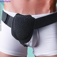 SOLARBYTE Hernia Truss Belt, Adjustable Breathable Groin Support Belt, Inguinal Support Anti-slip Su