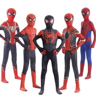 Halloween Spiderman Costume, Kids Adults Zentai Bodysuit, Miles Morales Cosplay Jumpsuit